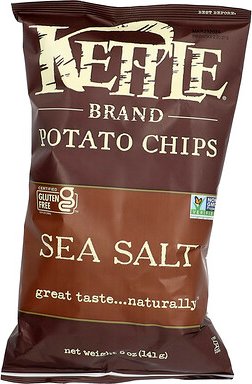 Kettle Foods, Kartoffelchips, Meersalz, 141 g (5 oz.)
