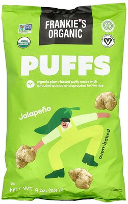 Frankie's Organic, Puffs, Jalapeno, 113 g (4 oz.)