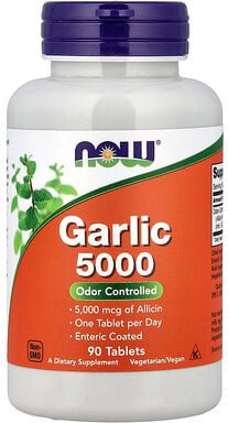 NOW Foods, Garlic 5000, 90 Tabletten (500 mg pro Tablette)