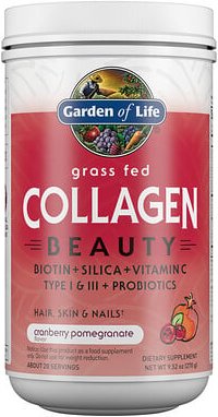Garden of Life, Kollagen von Gras gefütterten Rindern für die Schönheit, Kranbeeren-Granatapfel-Geschmack, 270 g (9,52 o...