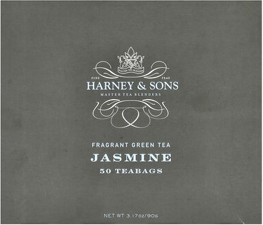 Harney & Sons, Fragrant Green Tea, Jasmin, duftender grüner Tee, 50 Teebeutel, 90 g (3,17 oz.)