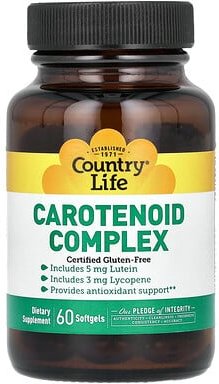 Country Life, Carotinoid-Komplex, 60 Weichkapseln