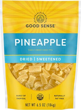 Good Sense, Pineapple, Dried & Sweetened, Ananas, getrocknet und gesüßt, 184 g (6,5 oz.)