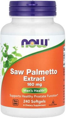 NOW Foods, Saw Palmetto Extract, Sägepalmenbeerenextrakt, für Männergesundheit, 160 mg, 240 Weichkapseln