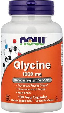 NOW Foods, Glycin, 100 pflanzliche Kapseln (1.000 mg pro Kapsel)