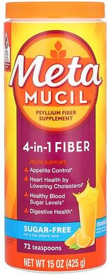 Metamucil, 4-in-1 Fiber, 4-in-1-Ballaststoffe, Orange, 425 g (15 oz.)