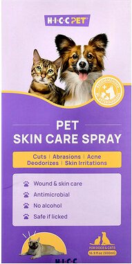 HICC Pet, Pet Skin Care Spray, Hautpflege-Spray für Hunde und Katzen, 500 ml (16,9 fl. oz.)