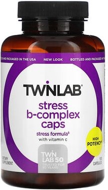 Thumbnail - Twinlab, Stress B-Complex Caps, 100 Kapseln