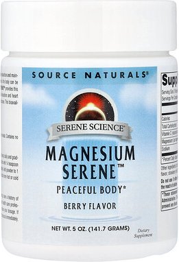 Source Naturals, Magnesium Serene™, Peaceful Body, Magnesium Serene™, friedvoller Körper, Beere, 141,7 g (5 oz.)