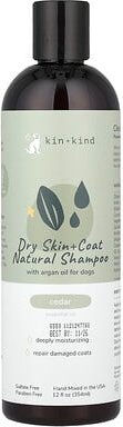 Kin+Kind, Dry Skin + Fell Natural Shampoo, natürliches Shampoo für trockene Haut und Fell, für Hunde, Zeder, 354 ml (12 ...