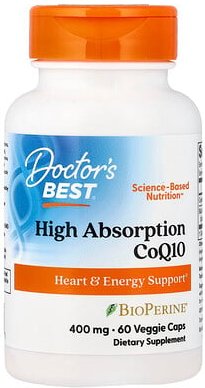 Thumbnail - Doctor's Best, High Absorption CoQ10 with BioPerine®, hoch absorbierbares CoQ10 mit BioPerine®, 60 pflanzliche Kapseln