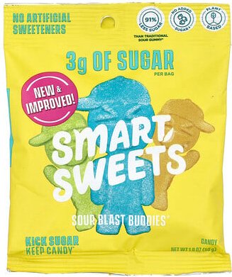 SmartSweets, Sour Blast Buddies, Beere, Blaue Himbeere, Limette, Zitrone, Orange, 50 g (1,8 oz.)