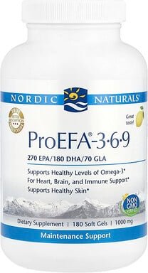 Nordic Naturals, ProEFA® - 3-6-9, Zitrone, 180 Weichkapseln
