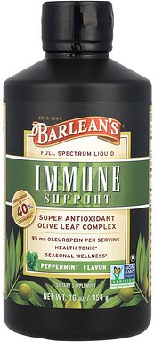 Barlean's, Olive Leaf Complex, Olivenblattkomplex, Pfefferminze, 95 mg, 454 g (16 oz.)