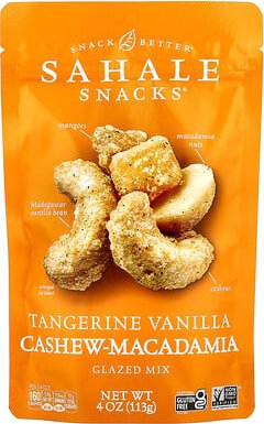 Thumbnail - Sahale Snacks, Glasierte Mischung, Mandarine-Vanille-Cashew-Macadamia, 4 oz (113 g)