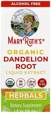 MaryRuth's, Organic Dandelion Root Liquid Extract, Flüssigextrakt aus Bio-Löwenzahnwurzel, 30 ml (1 fl. oz.)