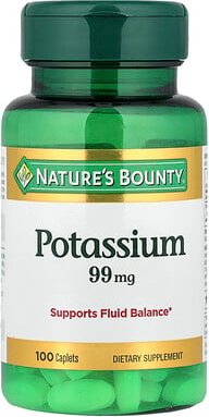 Nature's Bounty, Potassium, Kalium, 99 mg, 100 Kapseln