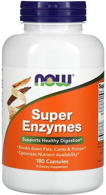 NOW Foods, Super-Enzyme, 180 Kapseln