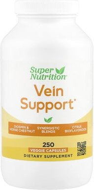 Super Nutrition, Vein Support with Diosmin, Butcher's Broom, Horse Chestnut, Bioflavonoids and Enzymes, Ergänzungsmittel...