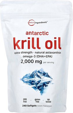 Micro Ingredients, Antarktisches Krillöl, 240 Weichkapseln