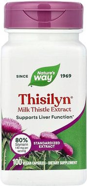 Thumbnail - Nature's Way, Thisilyn®, Milk Thistle Extract, Mariendistelextrakt, 100 vegane Kapseln (175 mg pro Kapsel)