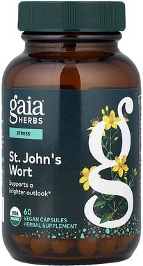 Gaia Herbs, Johanniskraut, 60 vegane Kapseln
