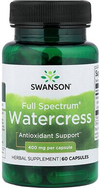 Swanson, Full Spectrum® Watercress, Brunnenkresse, 400 mg, 60 Kapseln