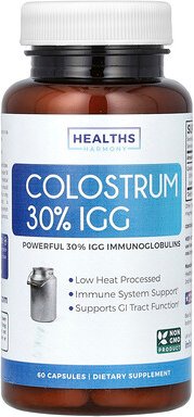 Healths Harmony, Colostrum 30% IGG, Colostrum 30% IGG, 60 Kapseln (500 mg pro Kapsel)