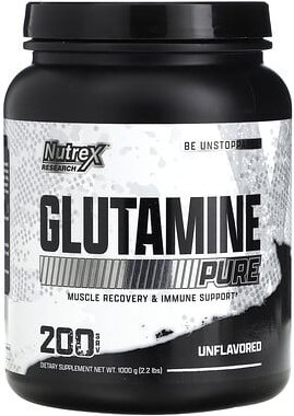 Nutrex Research, Glutamine Pure, Unflavored, reines Glutamin, geschmacksneutral, 1.000 g (2,2 lbs.)
