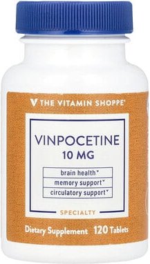The Vitamin Shoppe, Vinpocetin, 10 mg, 120 Tabletten