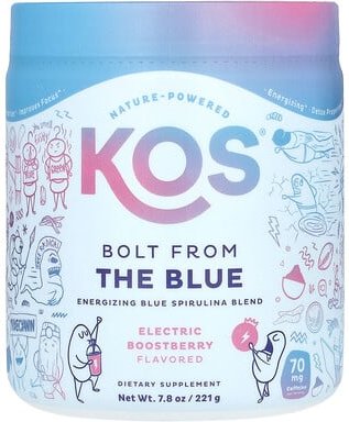 KOS, Arrows From The Blue, Energizing Blue Spirulina Blend, belebende blaue Spirulina-Mischung, elektrische Boostbeere, ...