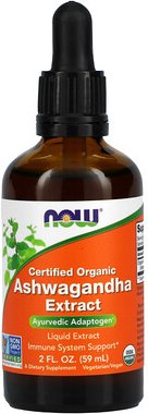 Thumbnail - NOW Foods, Zertifiziertes Bio-Ashwagandha-Extrakt, 59 ml (2 fl. oz.)
