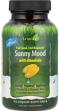 Irwin Naturals, sonnige Stimmung, 75 flüssige Weichkapseln