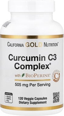 Thumbnail - California Gold Nutrition, Curcumin C3 Complex® with BioPerine® Black Pepper Extract, Turmeric Curcumin Complex, Curcumi...
