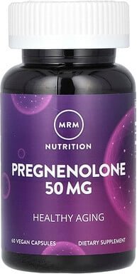 MRM Nutrition, Pregnenolone, Pregnenolon, 50 mg, 60 vegane Kapseln