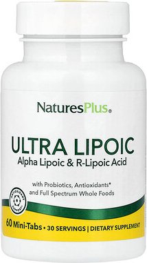 Thumbnail - NaturesPlus, Ultra Lipoic, Nahrungsergänzungsmittel mit Liponsäure, 60 Mini-Tabletten