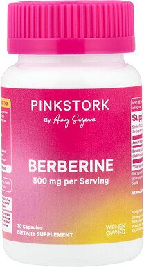 Pink Stork, Berberine, Berberin, 500 mg, 30 Kapseln