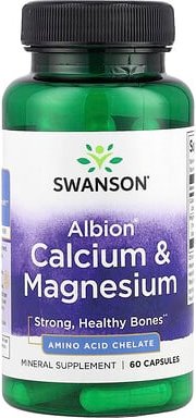 Swanson, Albion® Calcium und Magnesium, 60 Kapseln