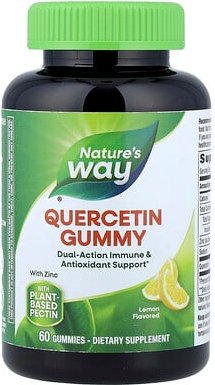 Nature's Way, Quercetin-Fruchtgummis mit Zink, Zitrone, 60 Fruchtgummis