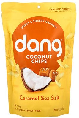 Dang Foods, Kokosnuss-Chips, Karamell-Meersalz, 90 g