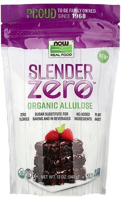 NOW Foods, Real Food, Slender Zero™ Organic Allulose, Bio-Allulose, 340 g (12 oz.)