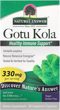 Nature's Answer, Gotu Kola, 330 mg, 60 pflanzliche Kapseln