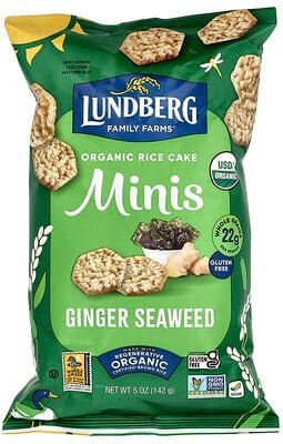 Lundberg, Bio-Reiskuchen-Minis, Ingwer-Algen, 142 g (5 oz.)
