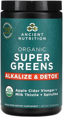 Ancient Nutrition, Organic Super Greens, alkalisierend und entgiftend, 213 g (7,5 oz.)