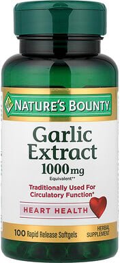 Nature's Bounty, Knoblauch-Extrakt, 1,000 mg, 100 Schnellabgabe-Softgels