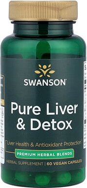 Thumbnail - Swanson, Pure Liver & Detox, reine Leber und Entgiftung, 60 vegane Kapseln