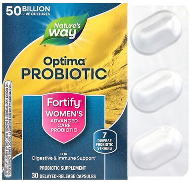Nature's Way, Optima® Probiotic, Fortify® Women's Advanced Care Probiotic, Probiotikum für Frauen, 50 Milliarden, 30 Kap...