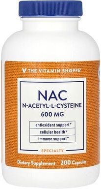 The Vitamin Shoppe, NAC, 600 mg, 200 Kapseln