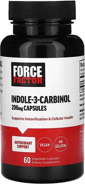 Force Factor, Indol-3-Carbinol, 200 mg, 60 pflanzliche Kapseln