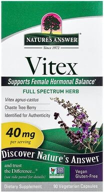 Nature's Answer, Vitex, Mönchspfeffer, 40 mg, 90 pflanzliche Kapseln